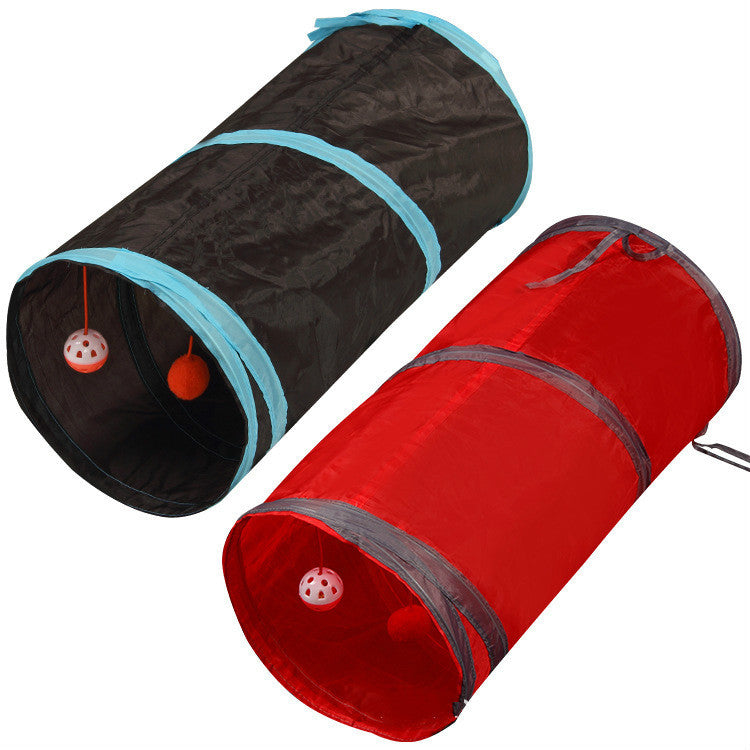 Pet tunnel type toy dog cat channel rolling ground dragon household training