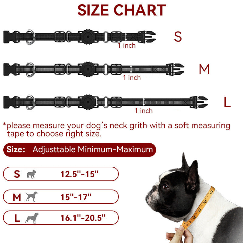 Collar anti-lost dog collar suitable for Apple locator Airtag protective sleeve pet positioning