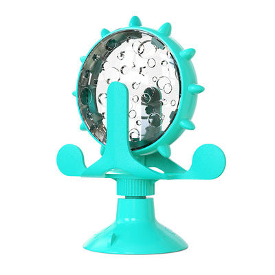 Cat turntable teasing cat stick toy swing tumbler leaking food ball self-healing slow food device