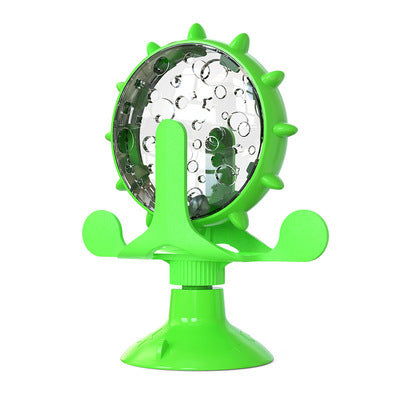 Cat turntable teasing cat stick toy swing tumbler leaking food ball self-healing slow food device