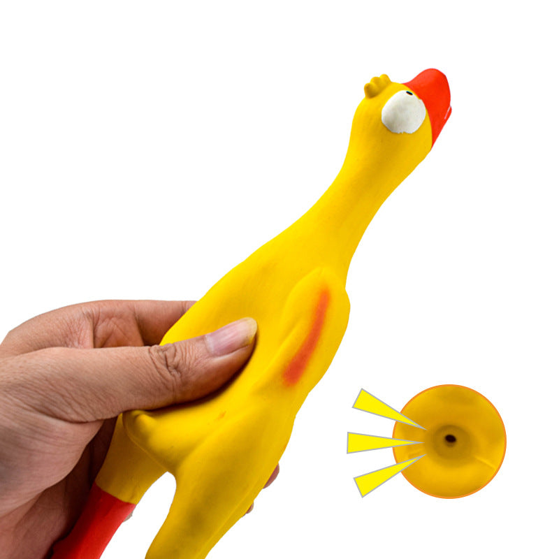 Toys soft latex and bite-resistant duck sounding small and medium-sized dog toys