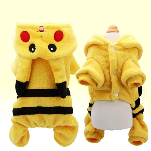 Costume Cute Pikachu Pet Winter Jacket